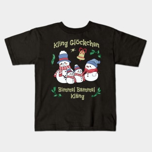 Kling Glöckchen Bimmel Bammel Kläng, funny saying Kids T-Shirt